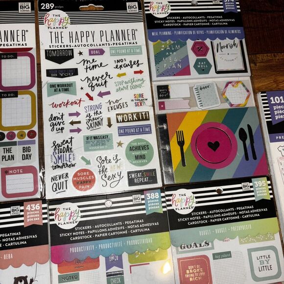 Happy Planner Sticker Bundle Sticky Notes Pregnancy Baby Meal Planning Budget - Picture 6 of 6
